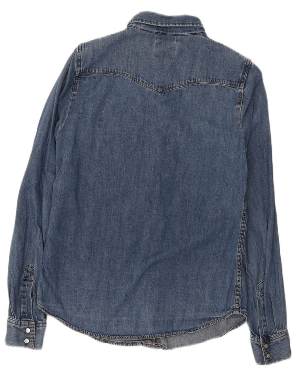 Camisa jeans feminina Levi's Classic Fit UK 6 XS Azul