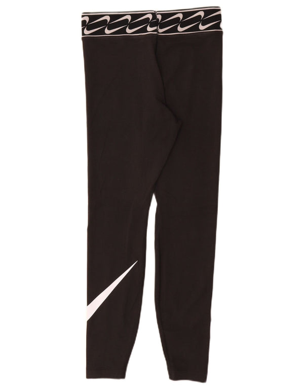 Leggings femininas Nike Graphic UK 10 pequenas de algodão preto