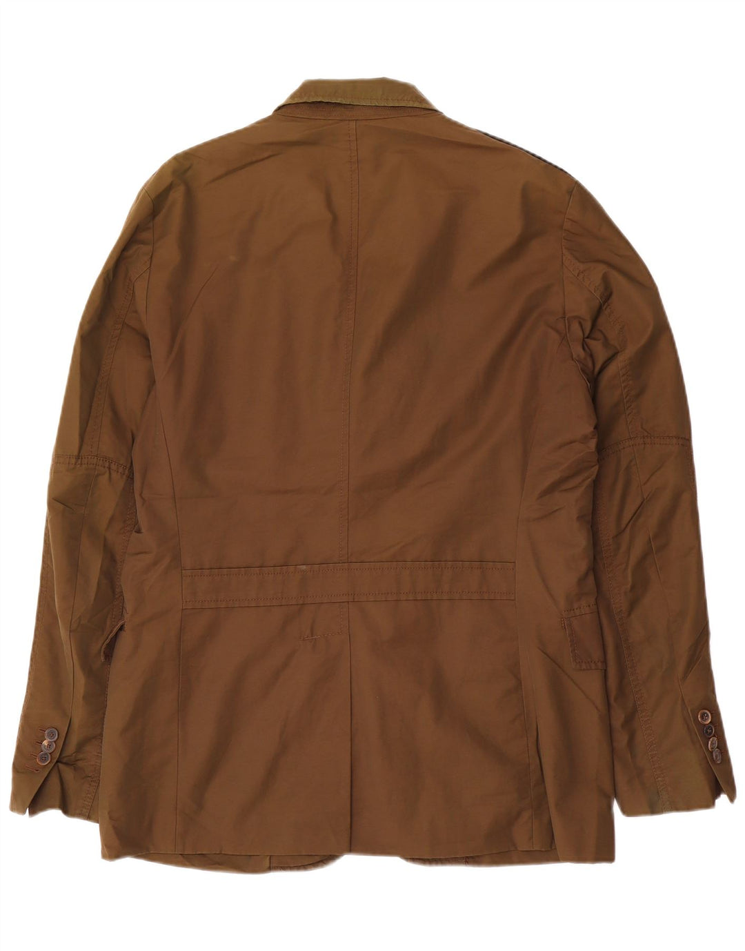 Jaqueta blazer masculina Massimo Dutti com 3 botões UE 52 grande algodão marrom