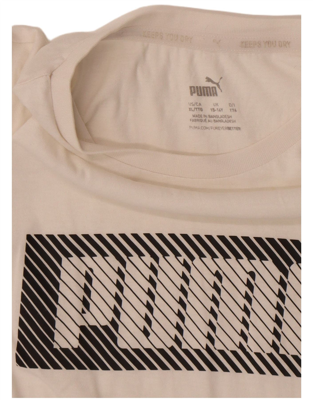 Camiseta Puma Meninos Graphic 13-14 Anos Branco