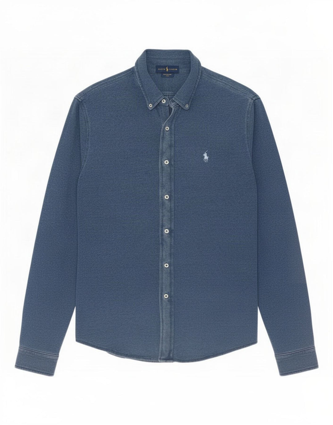 Camisa masculina Ralph Lauren grande algodão azul