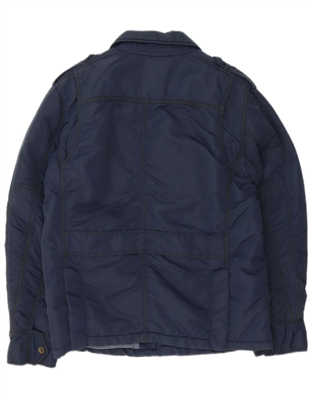 Jaqueta acolchoada militar masculina Diesel UK 38 nylon azul marinho médio