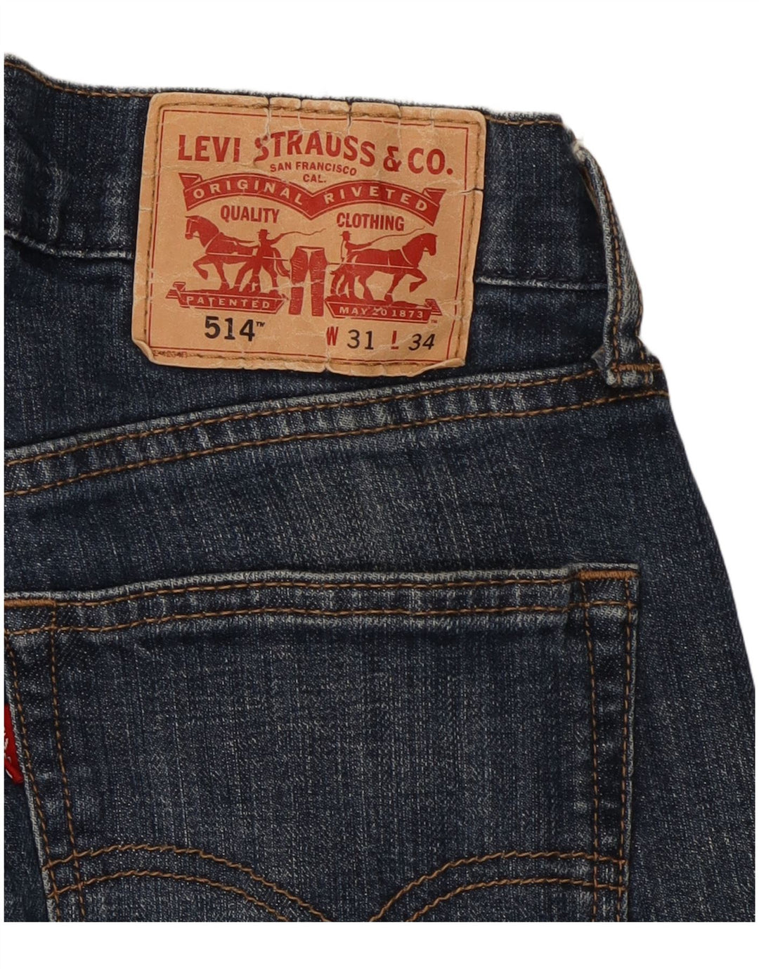 Jeans Levi's 514 Straight Masculino W31 L30 Azul Marinho