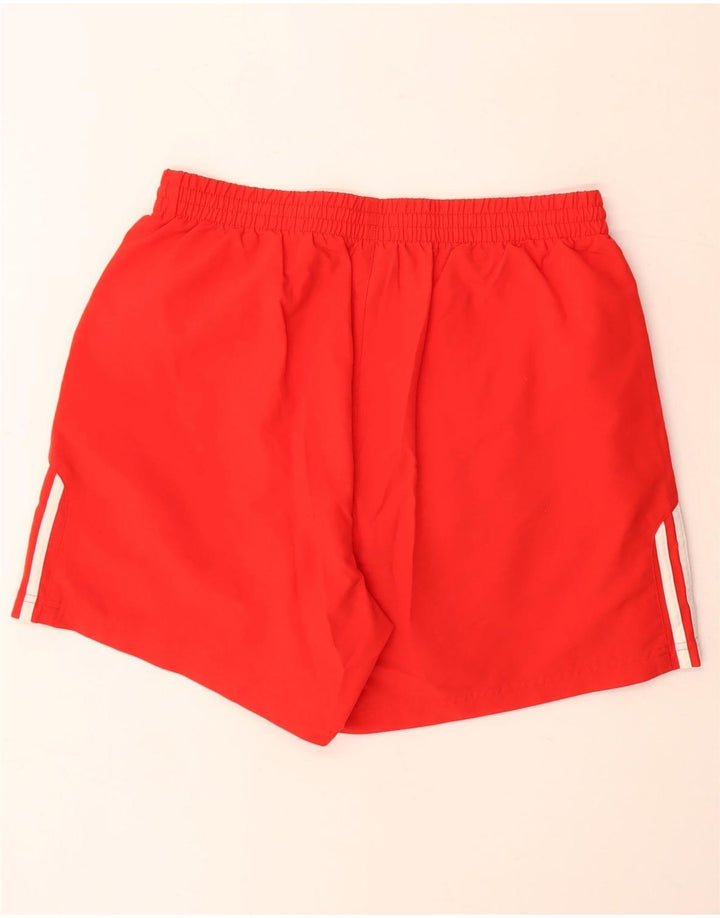 Shorts esportivos masculinos Adidas grande poliéster vermelho