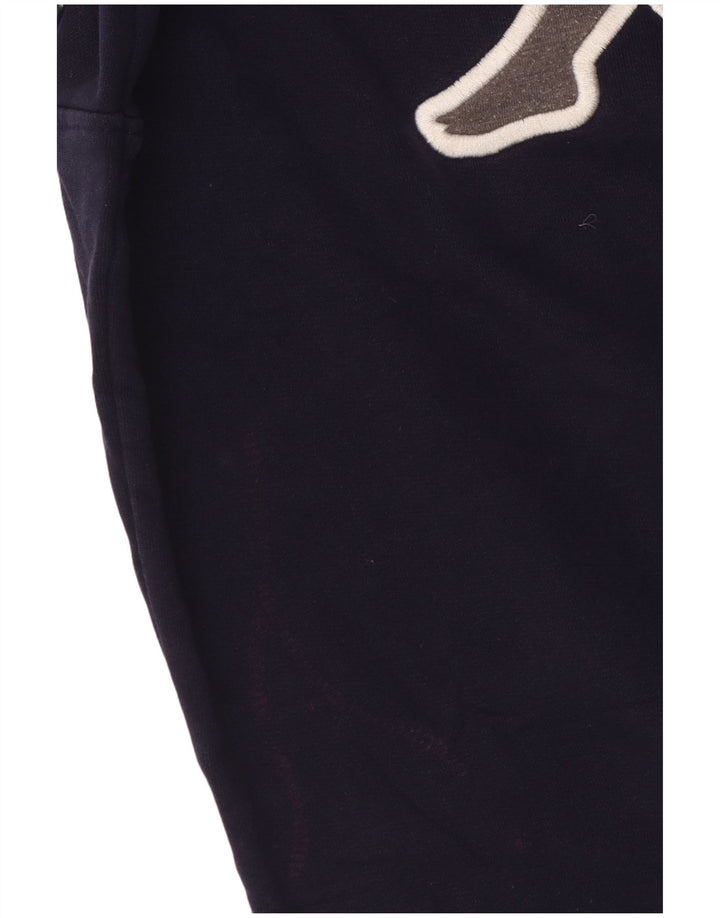 Kappa moletom gráfico feminino jumper UK 14 médio azul marinho