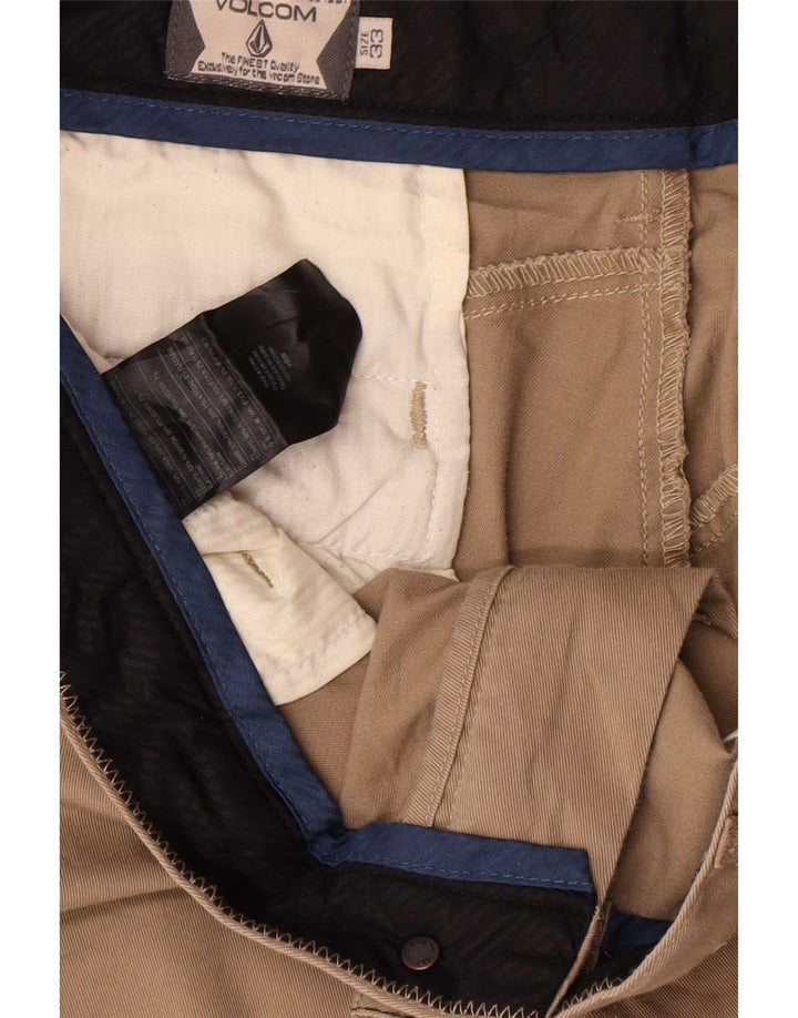 Shorts Chino Masculino Volcom W33 Algodão Bege Médio
