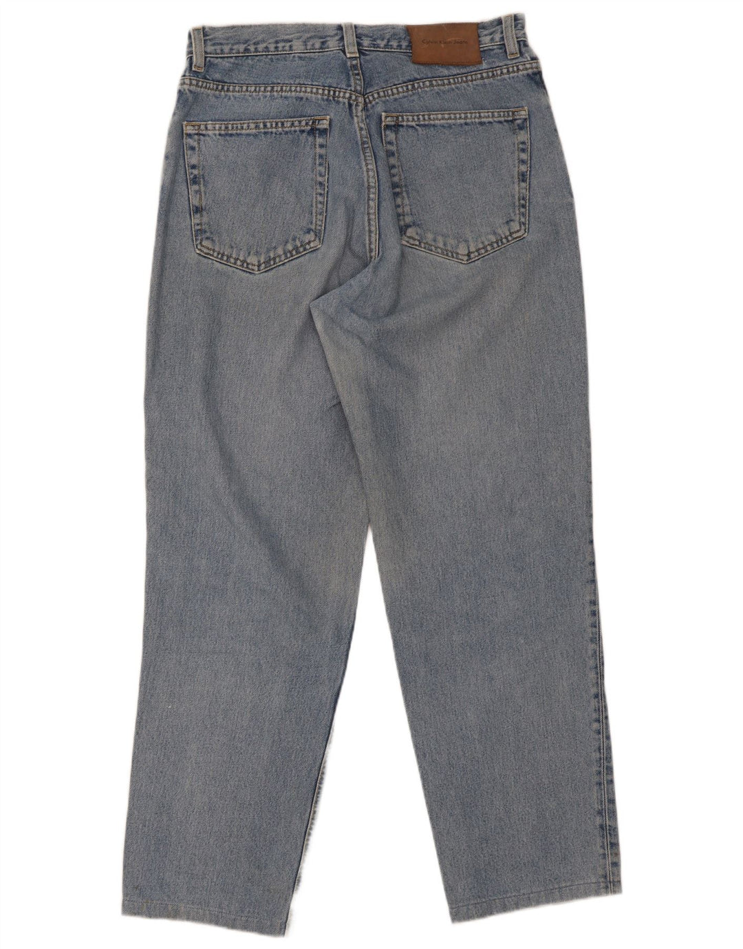 Calça jeans reta masculina Calvin Klein W30 L29 algodão azul
