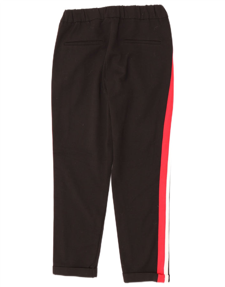 Calça de treino feminina Zara pequena preta colorblock poliéster