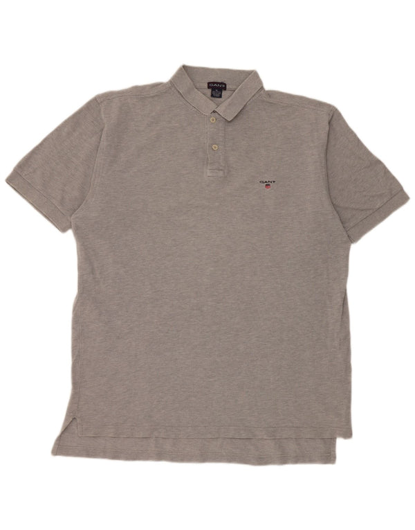 Camisa pólo masculina Gant XL cinza algodão