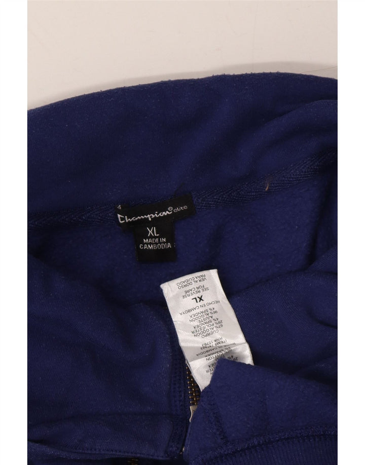 CHAMPION Womens Crop Zip Hoodie Sweater UK 18 XL Blue Cotton Vintage Champion and Second-Hand Champion from Messina Hembry 