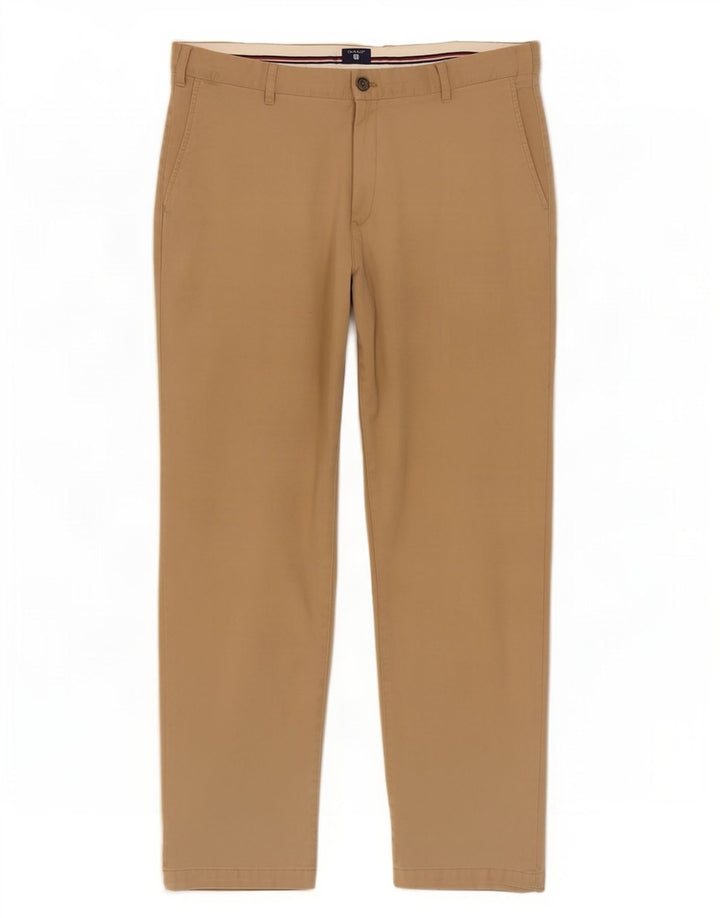 Calça Chino Regular Masculina Gant W40 L32 Bege