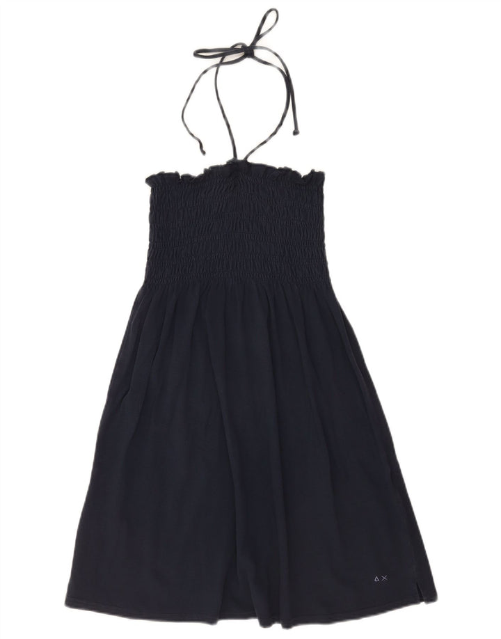 Sun68 Vestido Halter Feminino Reino Unido 18 XL Azul Marinho