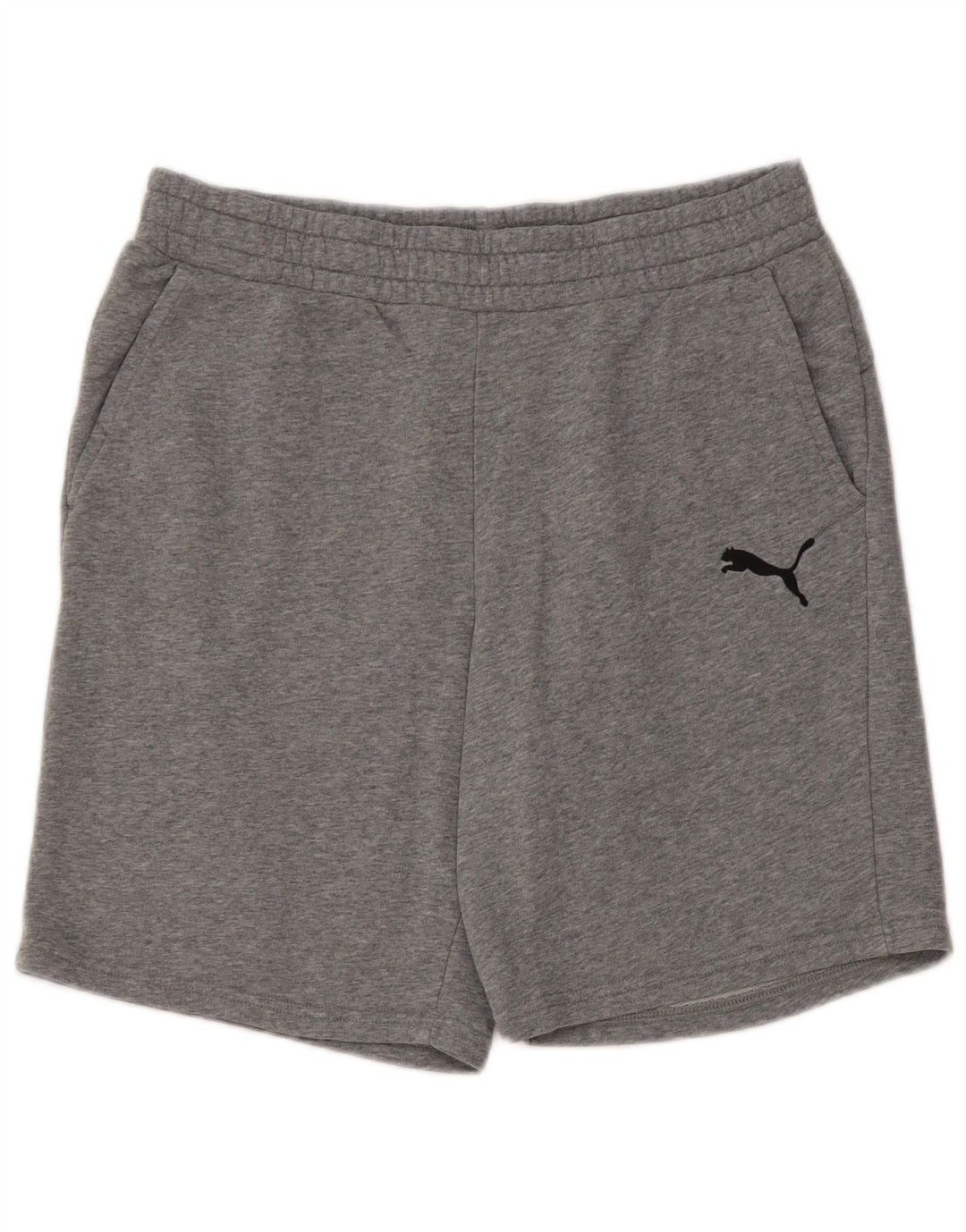 Shorts esportivos masculinos Puma grande algodão manchado cinza