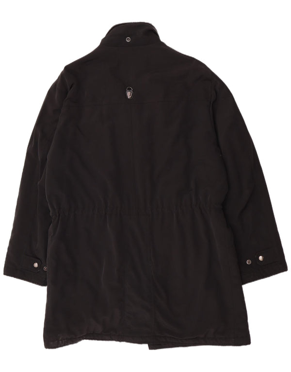 Sobretudo masculino Piero Guidi UK 42 XL poliéster preto