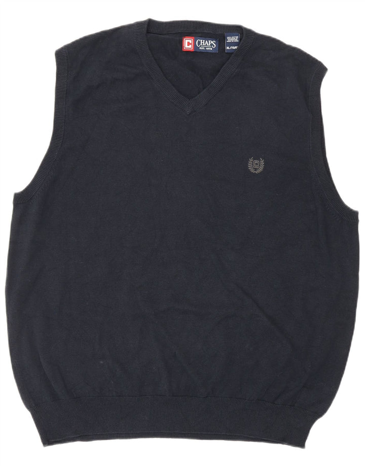 Regata masculina CHAPS colete XL algodão azul marinho