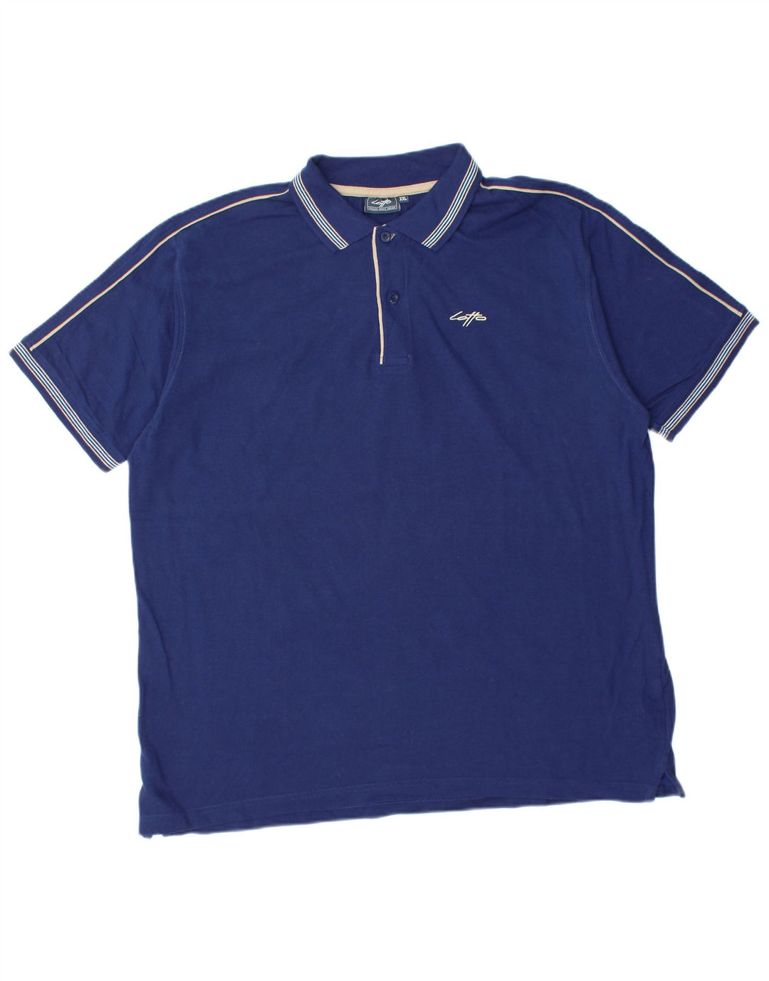 Camisa polo masculina LOTTO 2XL algodão azul