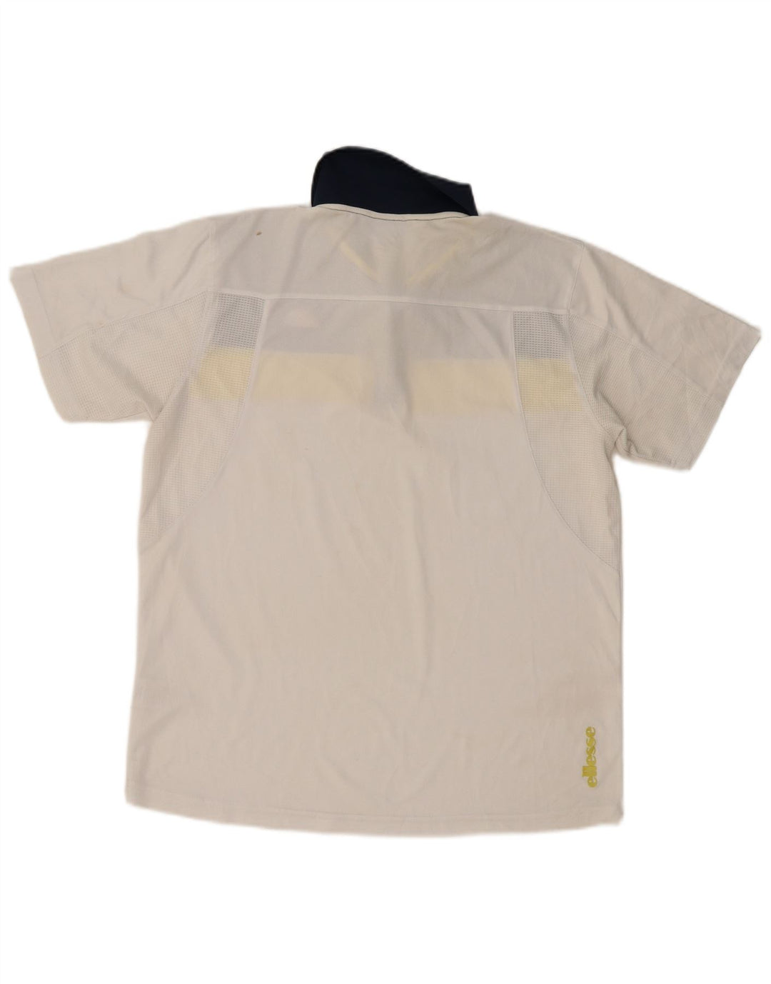 Camisa polo masculina ELLESSE grande poliéster colorblock branco