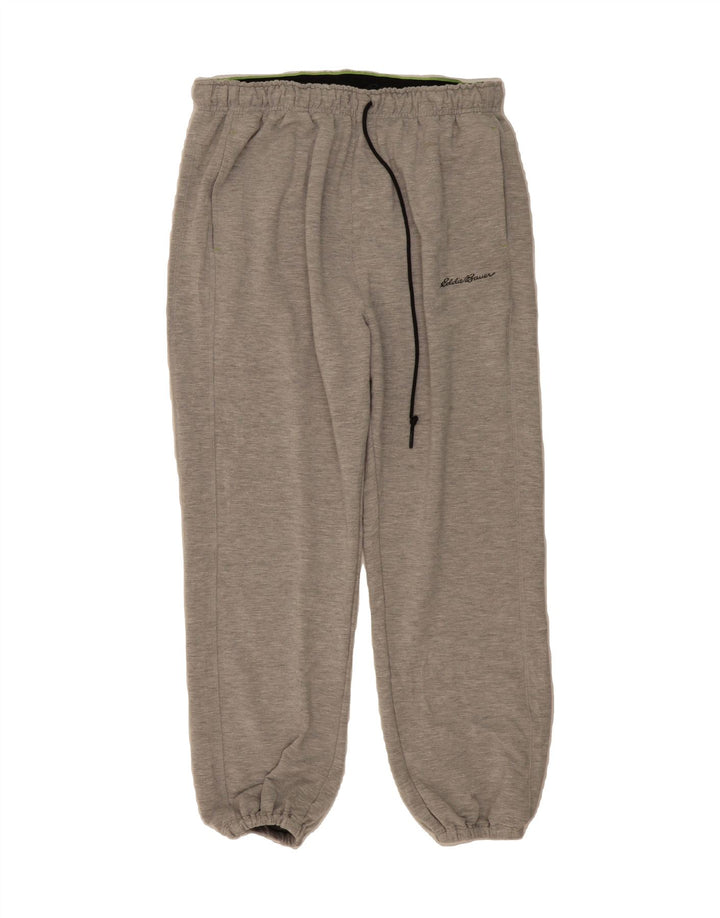 EDDIE BAUER Mens Tracksuit Trousers Joggers Medium  Grey Rayon Vintage Eddie Bauer and Second-Hand Eddie Bauer from Messina Hembry 
