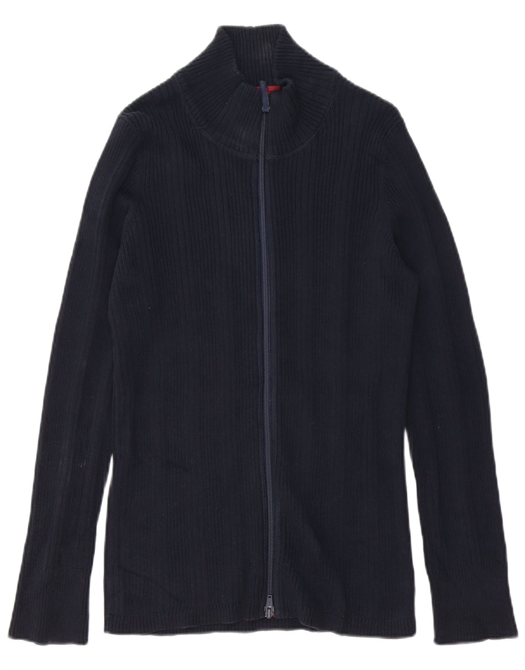 EDDIE BAUER Suéter cardigã masculino grande algodão azul marinho