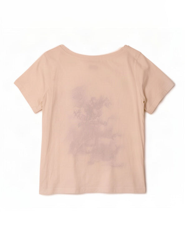 Camiseta feminina Champion Easy Fit com estampa gráfica UK 12 médio branco