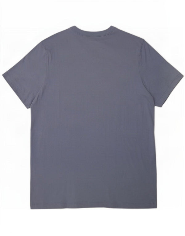 Camiseta Nike masculina gráfica top grande algodão azul