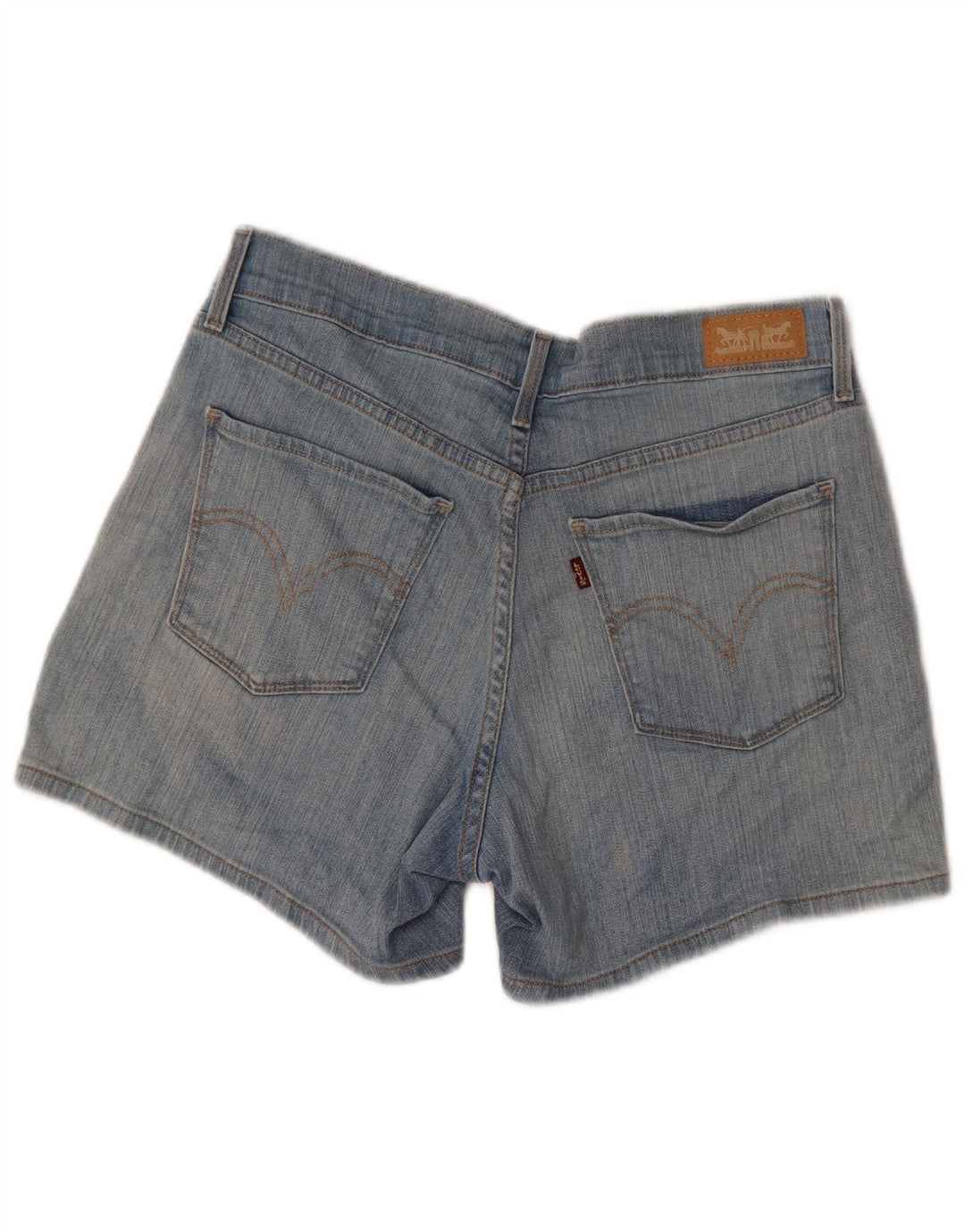 Shorts jeans feminino Levi's US 6 médio W28 algodão azul