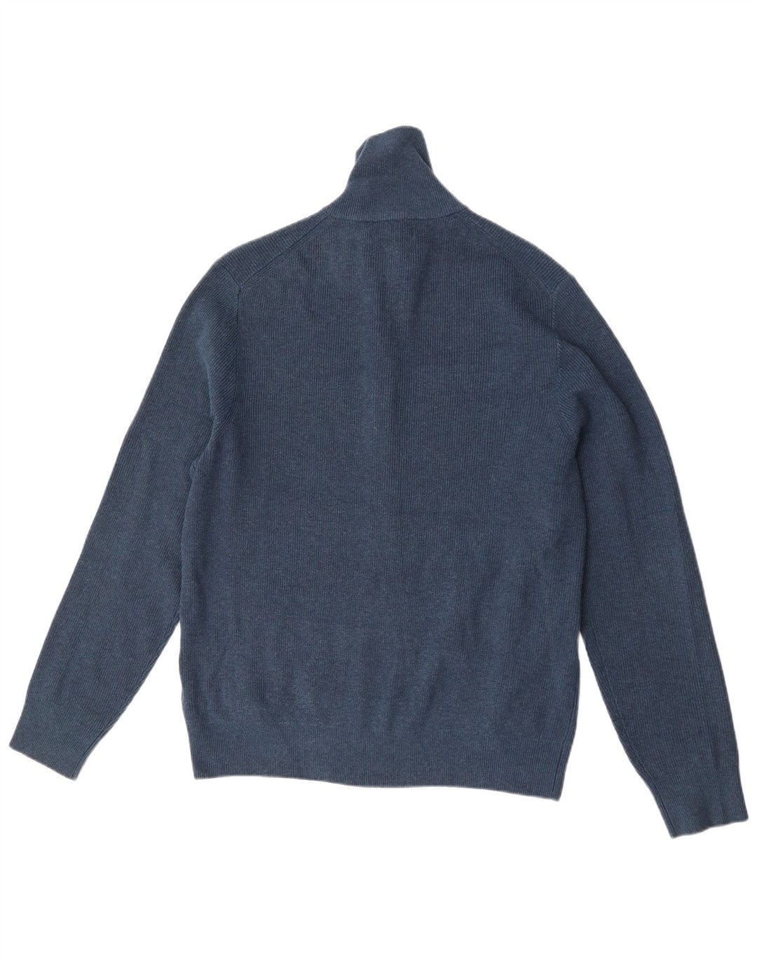 Suéter cardigã masculino Marks & Spencer grande poliéster azul marinho
