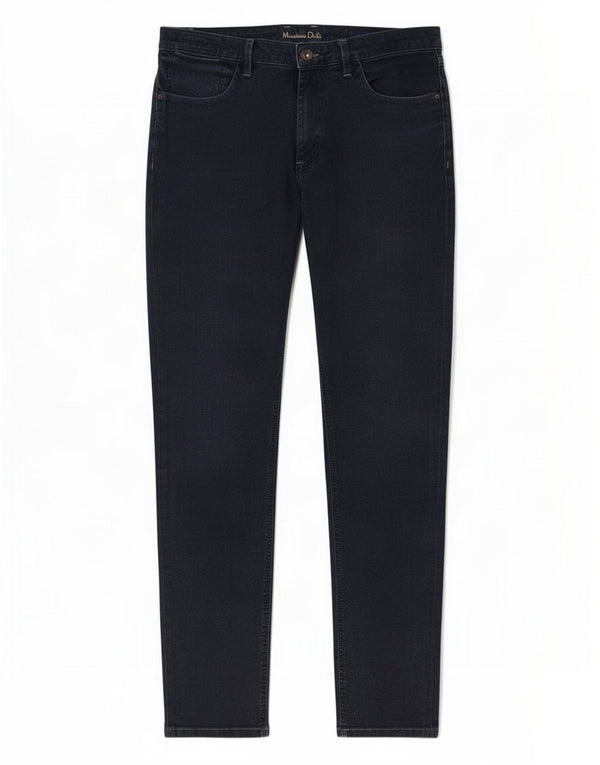 Massimo Dutti Mens Slim Jeans EU 44 Grande W34 L34 Azul Marinho Algodão