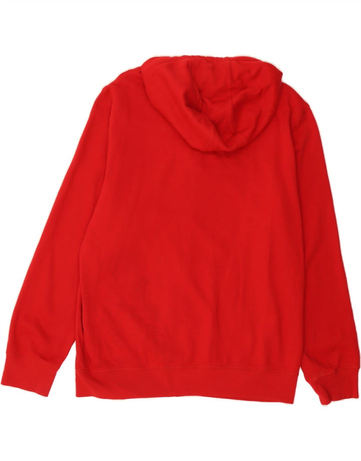 NAUTICA Mens Zip Hoodie Sweater Large Red Cotton Vintage Nautica and Second-Hand Nautica from Messina Hembry 