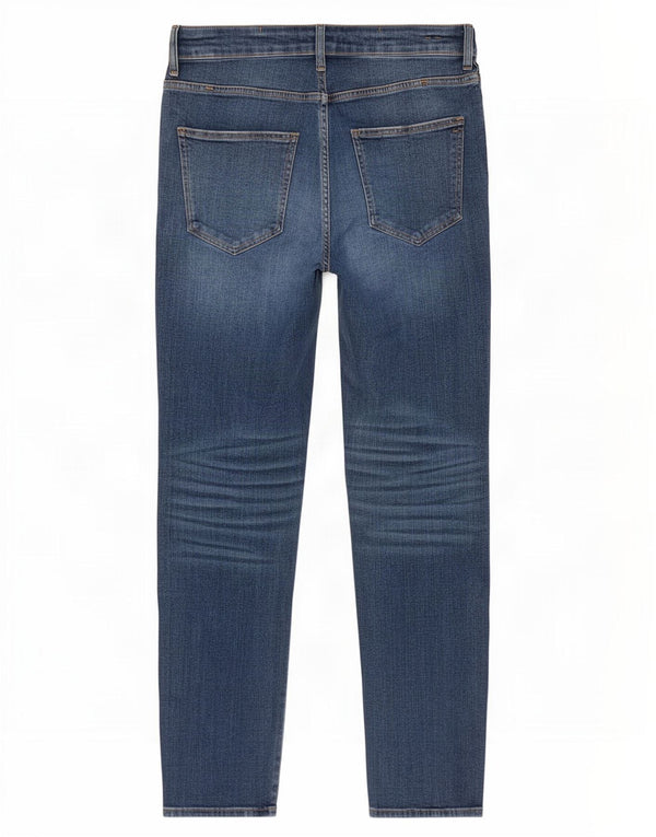 Zara Mens Distressed Slim Jeans EU 42 Grande W32 L29 Azul Algodão