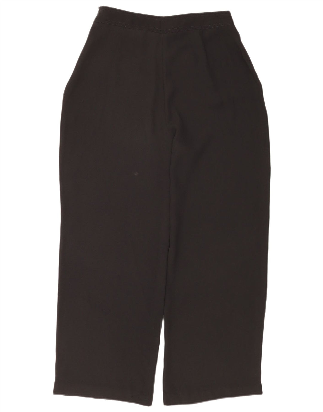 Calça feminina Zara folgada cortada EU 40 médio W30 L26 poliéster preto