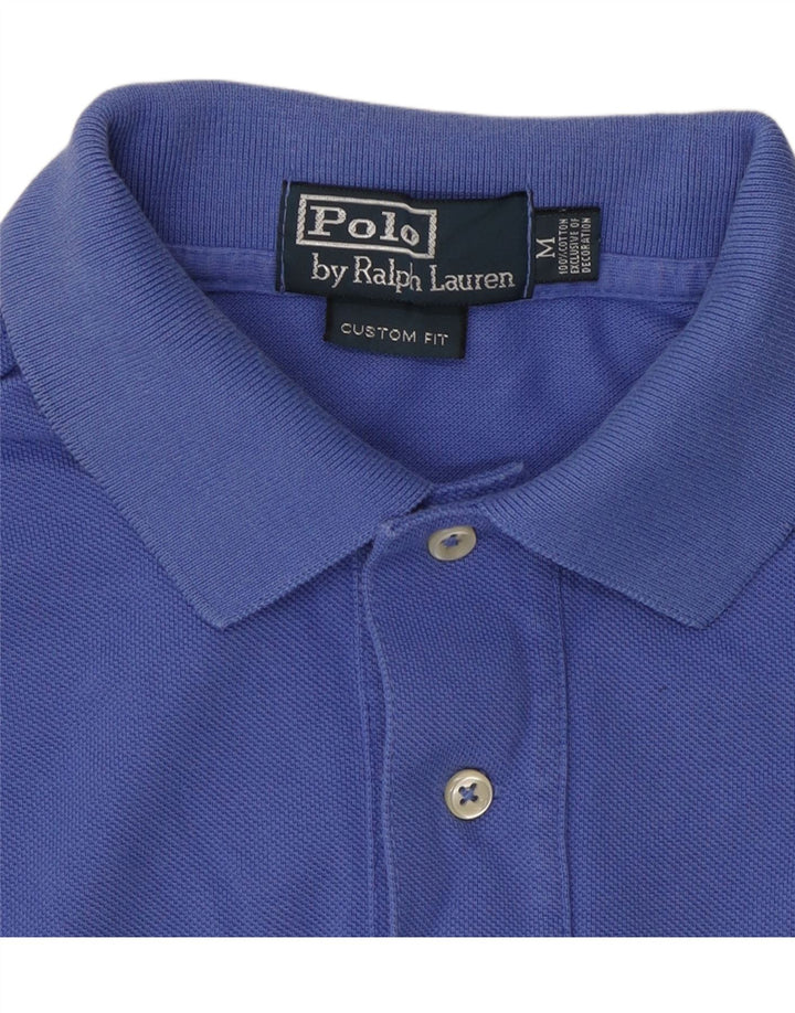 POLO RALPH LAUREN Camisa polo masculina gráfica personalizada de algodão azul médio