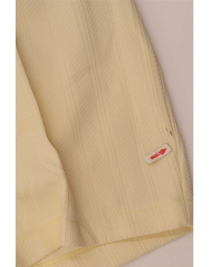 Shorts Chino Vintage Feminino Médio W30 Amarelo