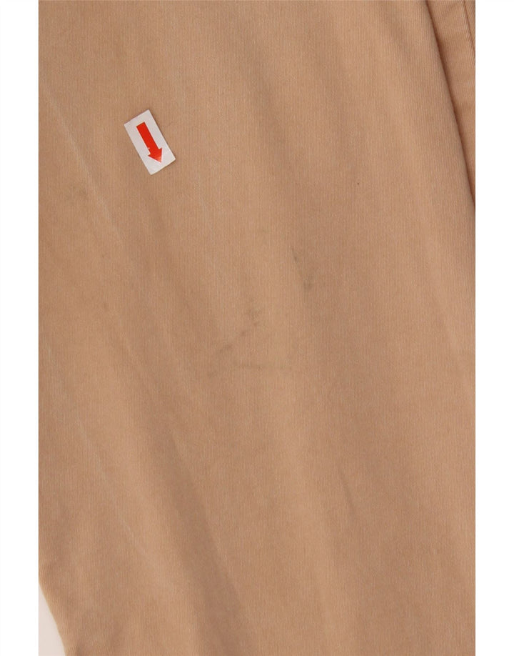 Calça feminina casual slim TRUSSARDI IT 46 grande W32 L30 bege Lyocell