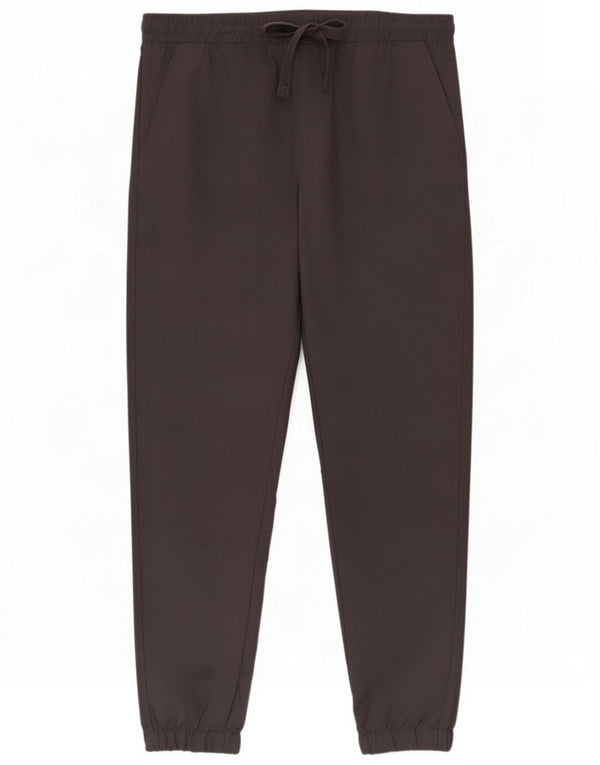 French Connection Calças de treino femininas Joggers UK 14 Cinza médio