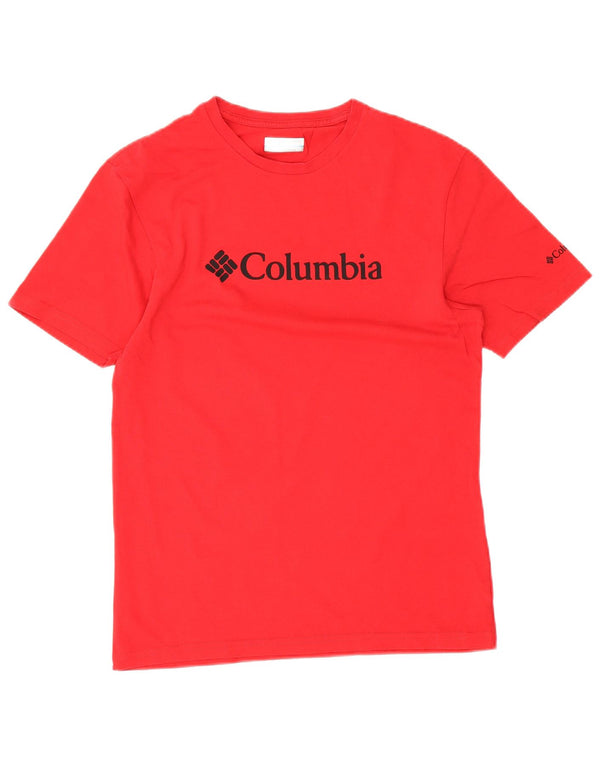 Camiseta Columbia Masculina Graphic Top Pequeno Algodão Vermelho