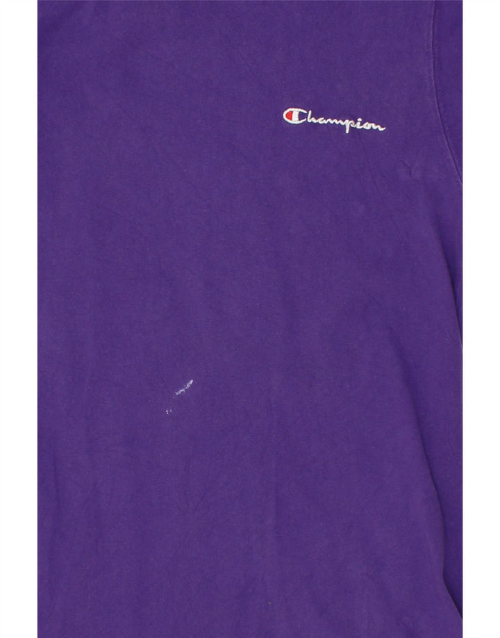CHAMPION Womens T-Shirt Top UK 6 XS Purple Cotton Vintage Champion and Second-Hand Champion from Messina Hembry 