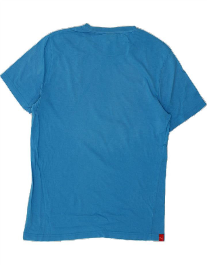 PUMA Mens T-Shirt Top Medium Blue Cotton Vintage Puma and Second-Hand Puma from Messina Hembry 