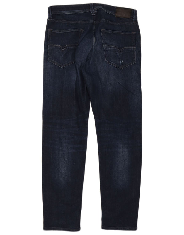 Diesel Mens Larkee-Beex Distressed Regular Tapered Jeans W31 L30 Azul marinho