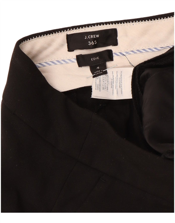 J. CREW Calça feminina Edie Bootcut terno US 4 pequena W30 L32 preta