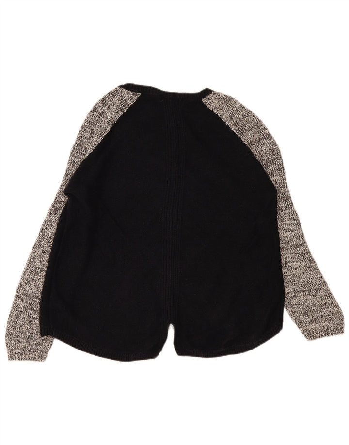 Suéter feminino Marks & Spencer com gola canoa Reino Unido 16 grande cinza