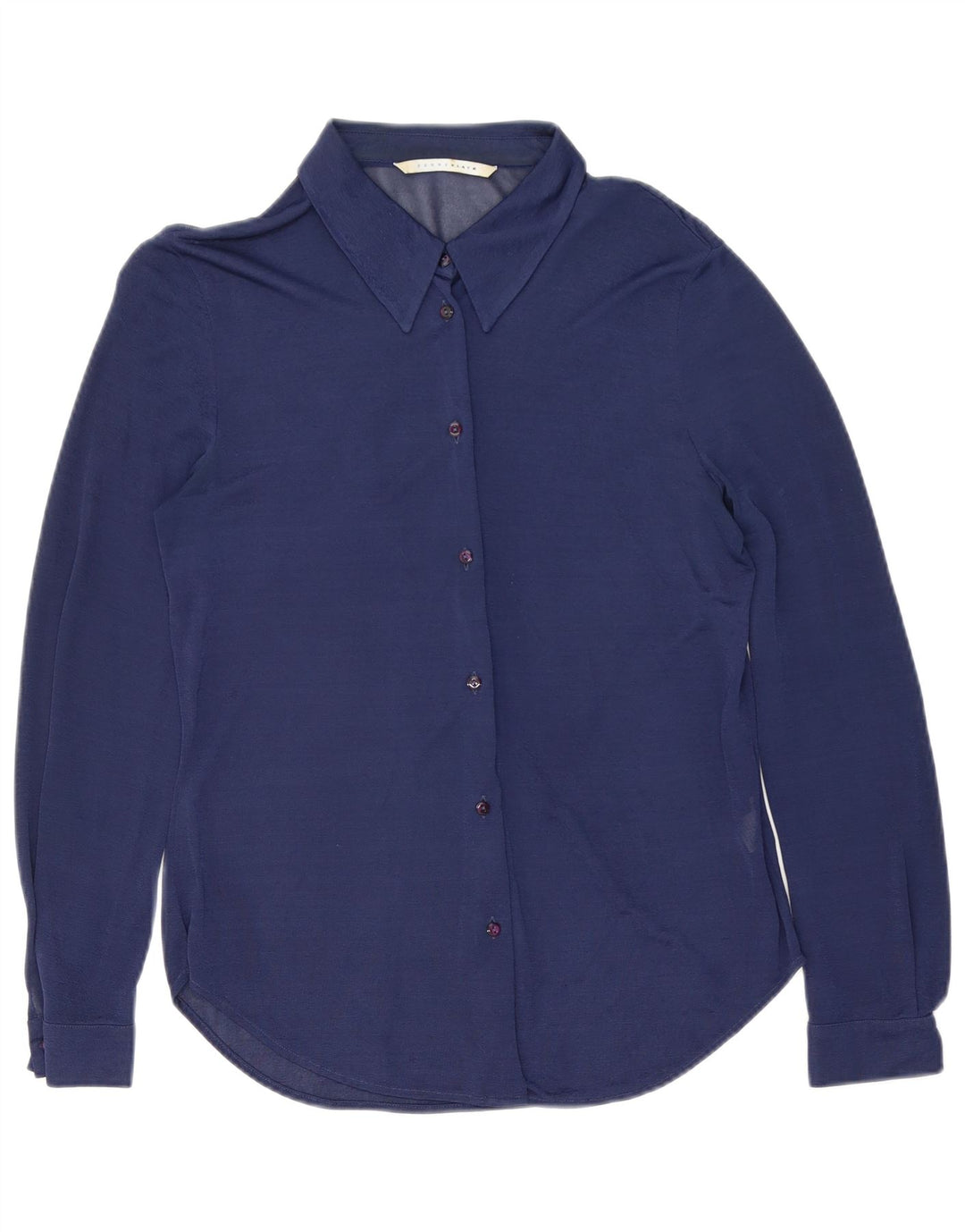 Blusa camisa feminina preta Penny UK 14 azul marinho médio