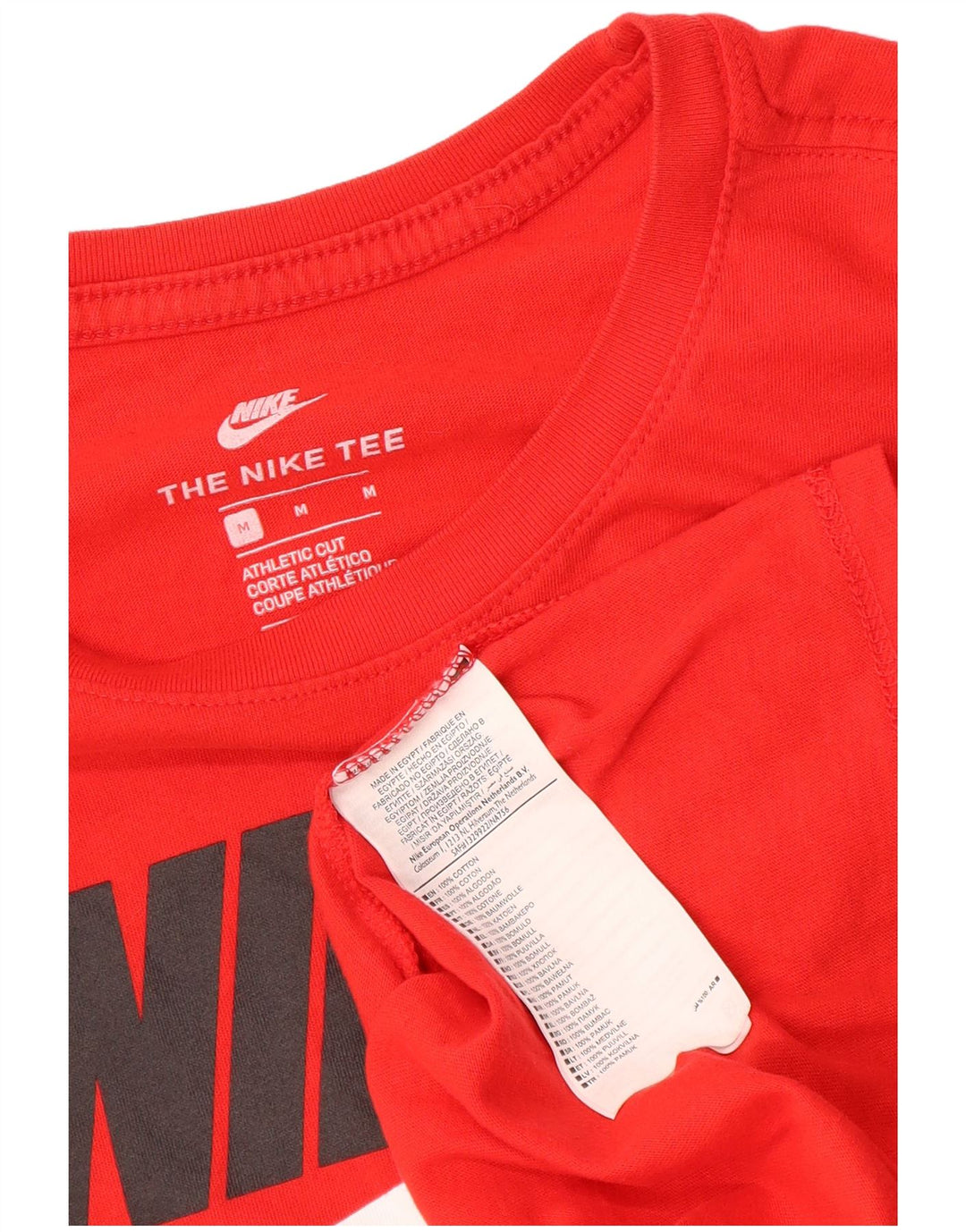 Camiseta Nike Masculina Athletic Cut Graphic Top Médio Algodão Vermelho