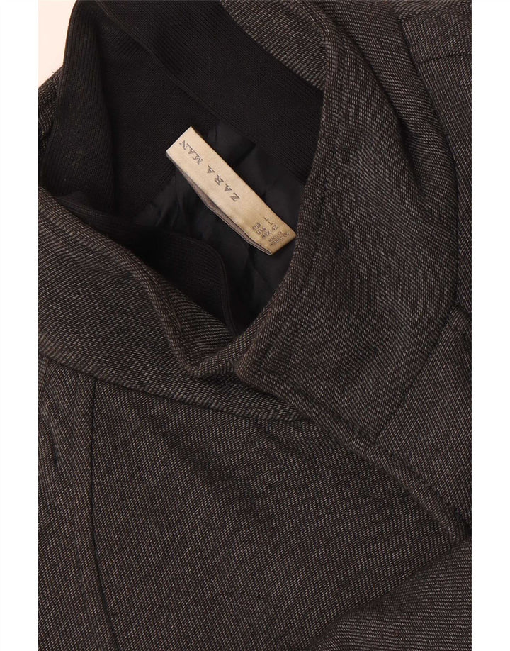 Sobretudo masculino Zara UK 40 grande cinza