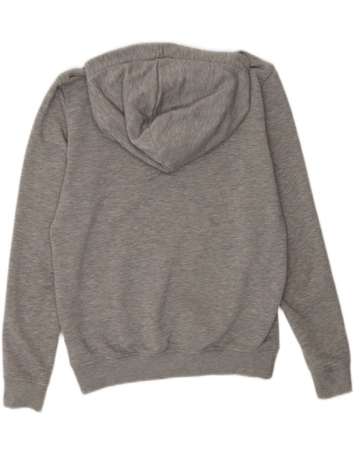 ALPHA INDUSTRIES Womens Oversized Graphic Hoodie Jumper UK 6 XS Grey Vintage Alpha Industries and Second-Hand Alpha Industries from Messina Hembry 