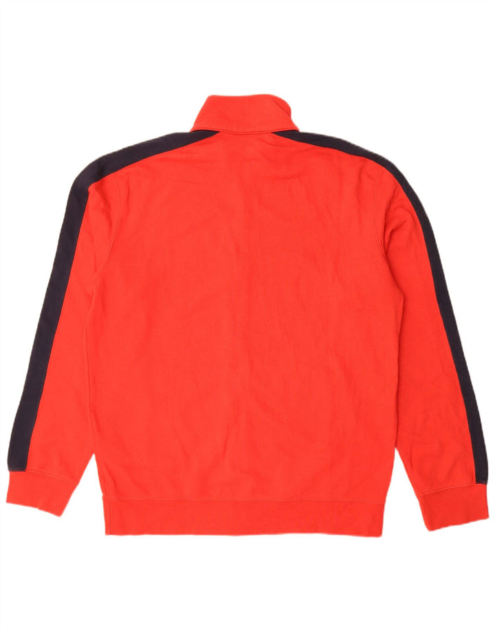 Jaqueta masculina de agasalho Champion grande poliéster colorblock vermelho