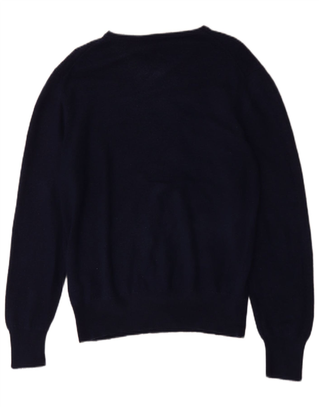 Suéter masculino Hugo Boss com decote em V XL lã azul marinho