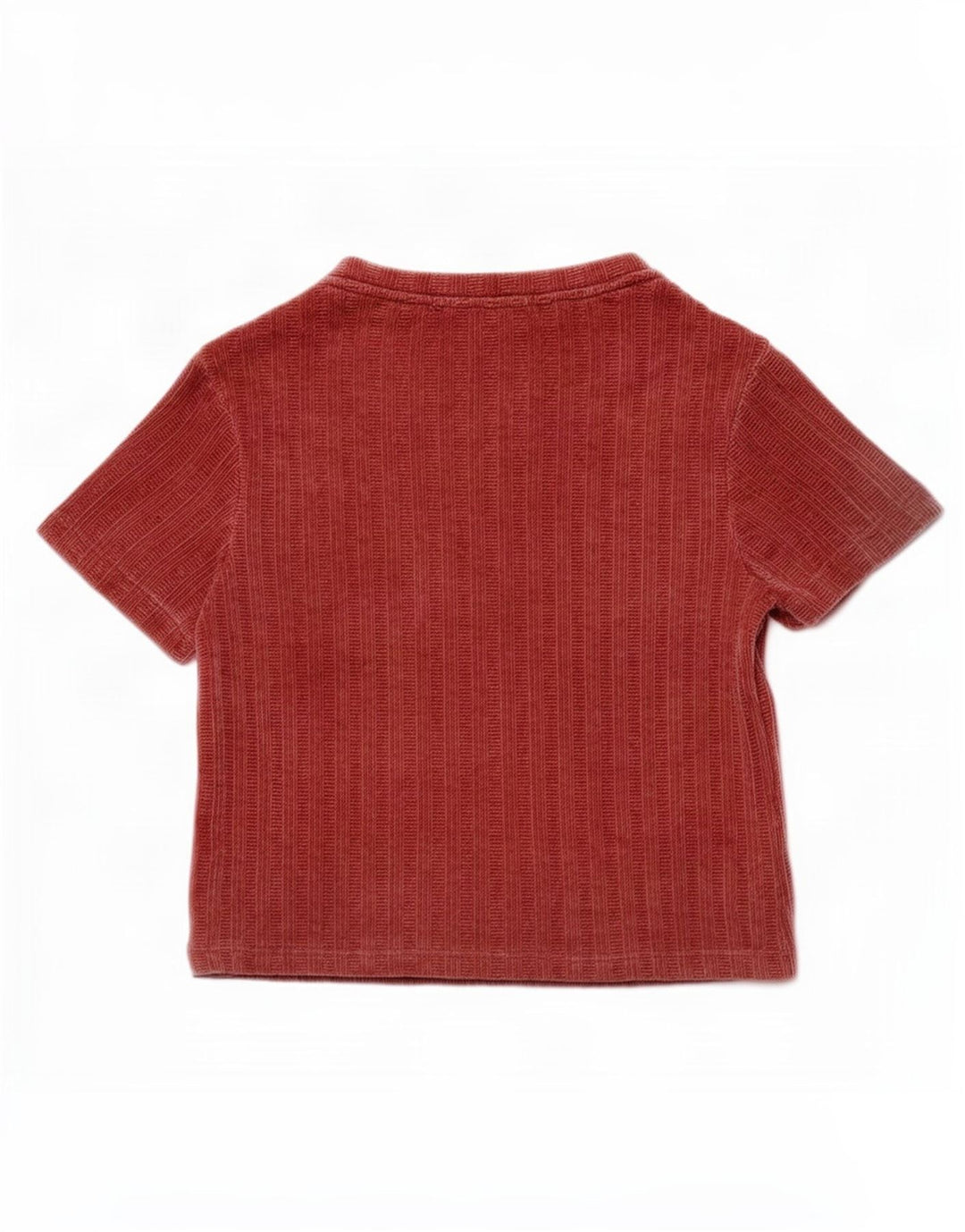 Blusa feminina de veludo Zara Top UK 10 pequeno poliéster vermelho