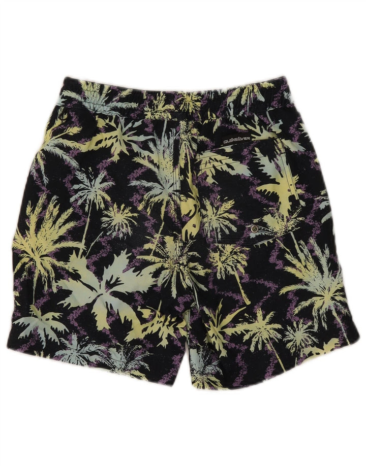 Shorts de natação Quiksilver Boys Graphic 9-10 anos médio preto poliéster