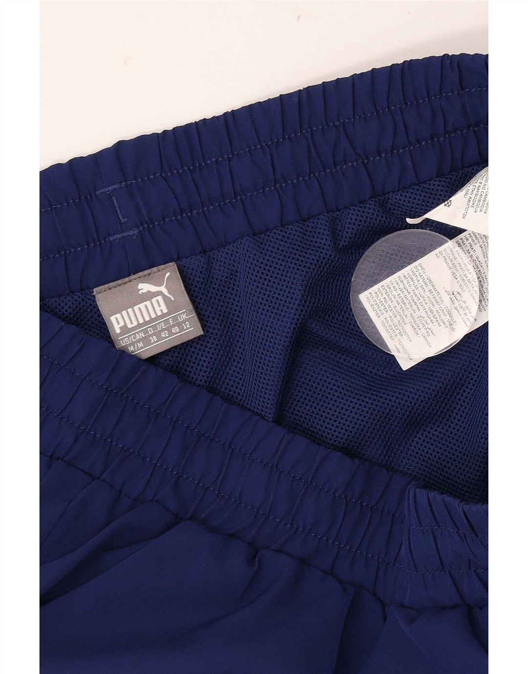 Shorts esportivos femininos Puma UK 12 médio azul marinho poliéster